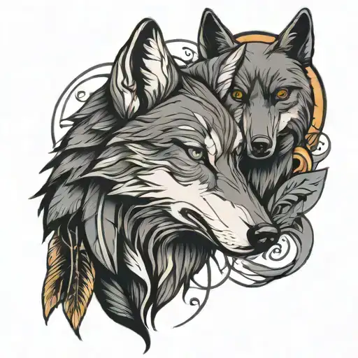 Wolf And Raven