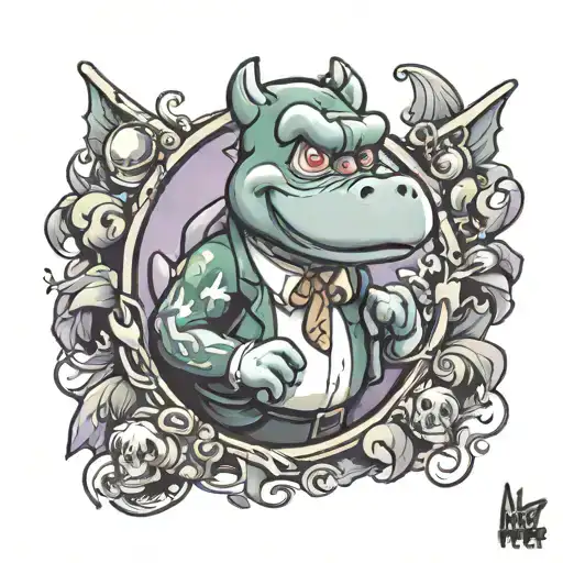 Barney The Cartoon Character