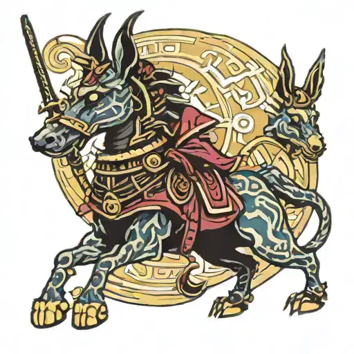 Samurai And Anubis
