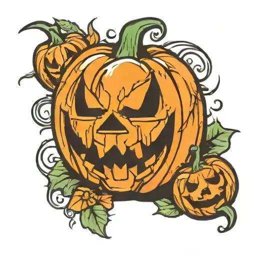 Cute Pumpkin Jack O Lantern