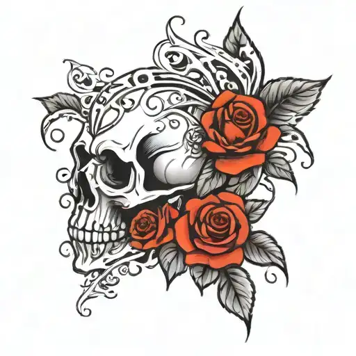 Skull And Roses
