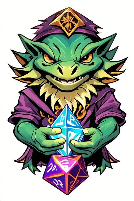 Kobold Holding A D20 Dice