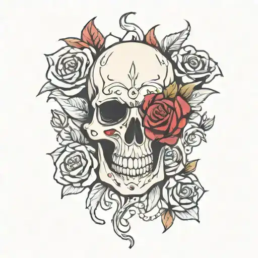 Skull And Roses