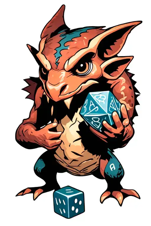 Kobold Holding A D20 Dice
