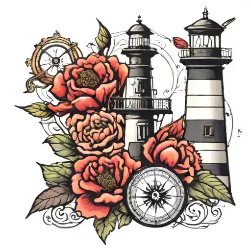 Light House Carnations Compass Cardinal