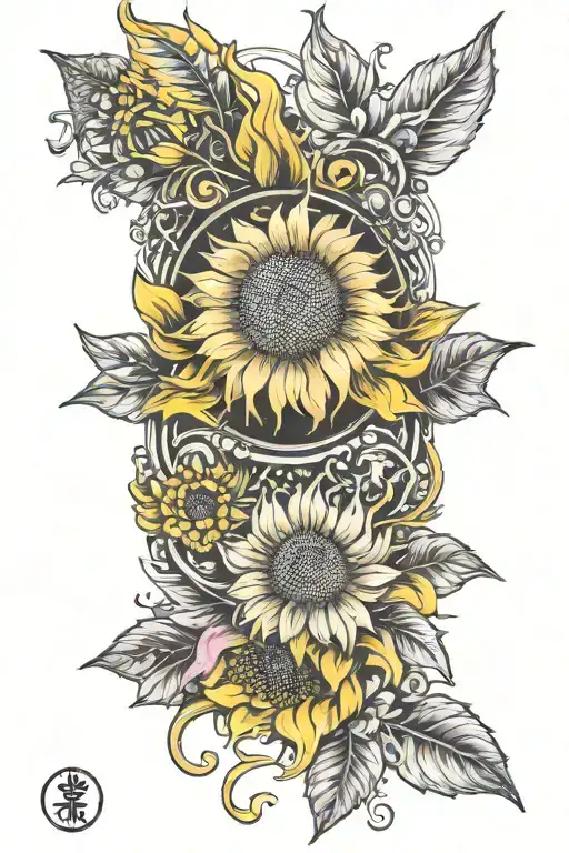 Long Stim Yellow Sunflower Thro A Fraud And Warn Pink Brest Cancer Riben