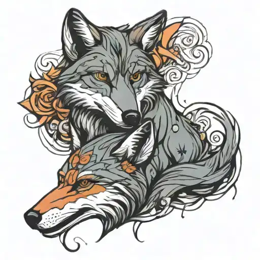 Wolf And Fox Curled