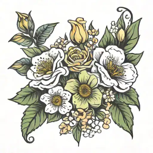 Birth Flower Bouquet