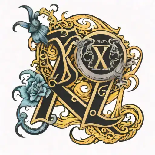 Numerals Xxviii And Gemini Symbol