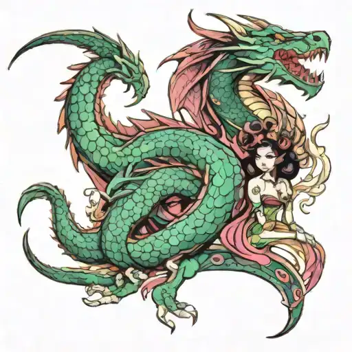 Dragon With Princess