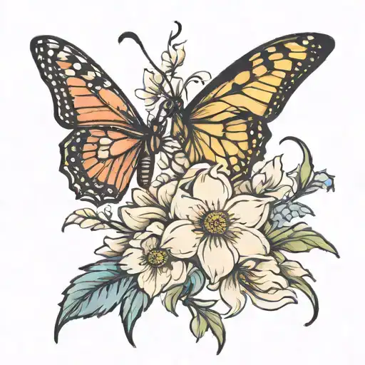 April And May Birth Flower Intertwined