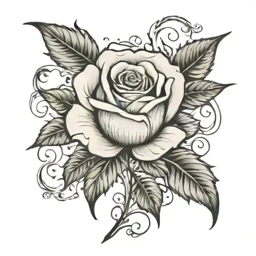 Name Jasmina With A Script Font With A Rose Growing