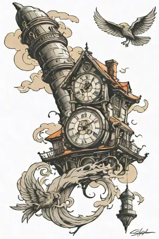 Tornado And Clock Tower