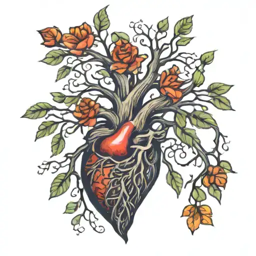 Tree Of Life With Human Heart