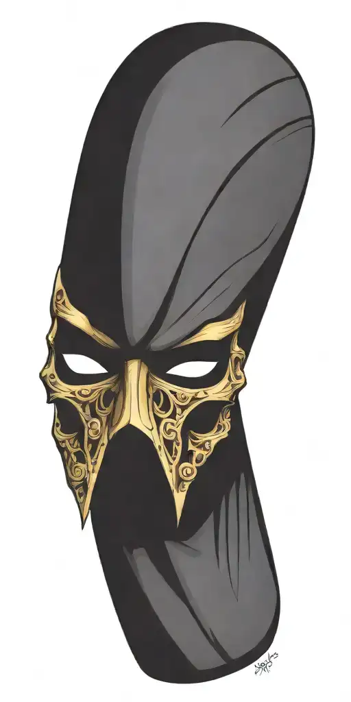 Half-skull Theatrical Mask