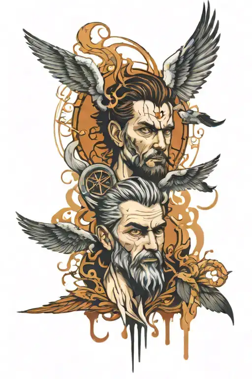 Get A Tattoo Mixing Lucifer's Gaze With The Fall Of Icarus