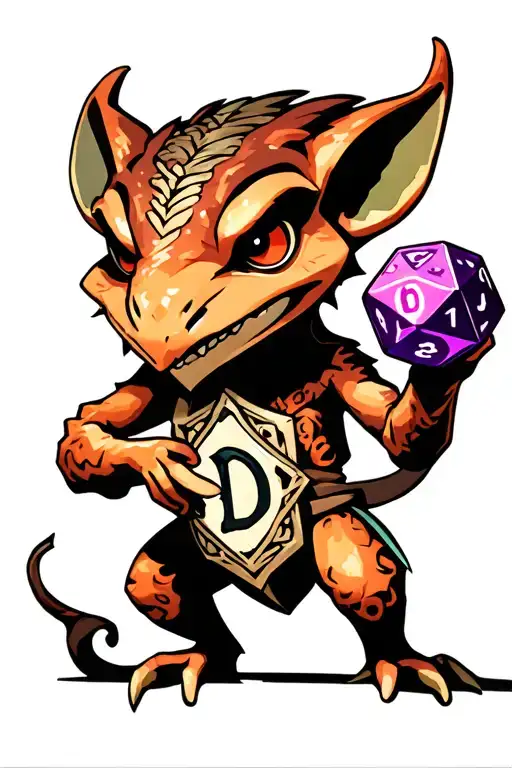 Kobold Holding A D20 Dice