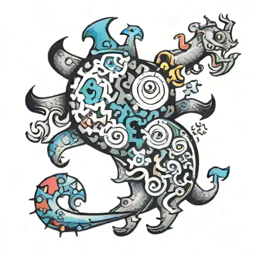 Funny Autism Tattoo Design