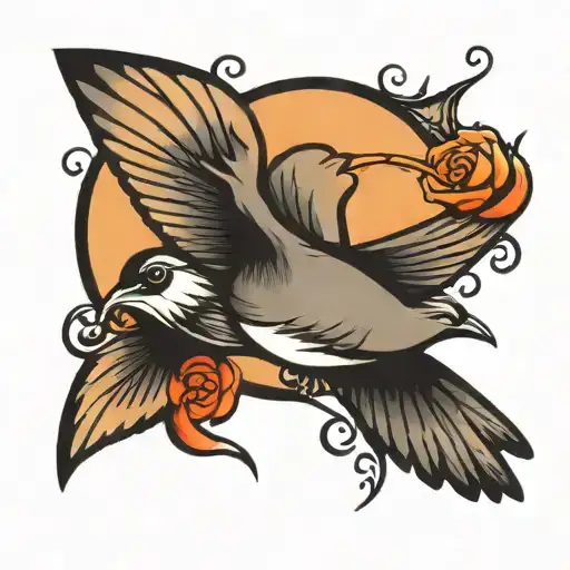 Easy Swallow Bird Flying