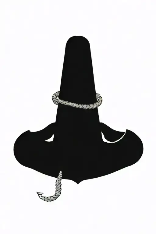 Anchor With Rope And Wheel