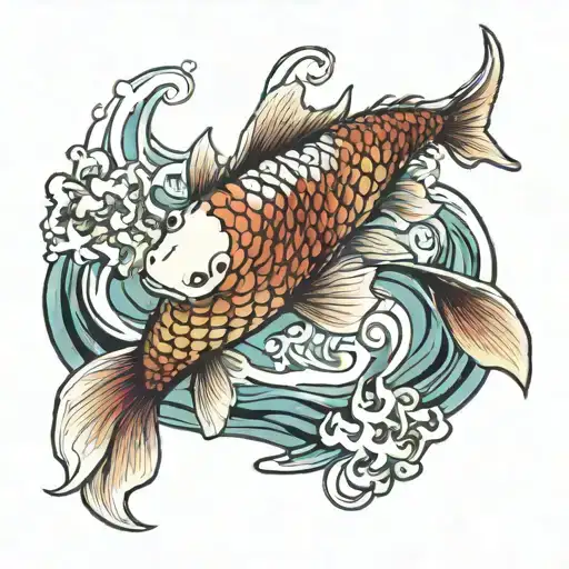 Koi Fish Waves
