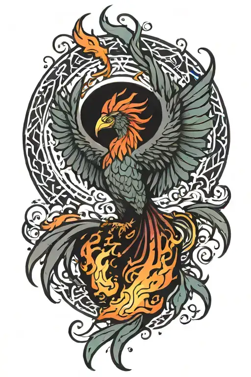 Phoenix Rising From Ashes