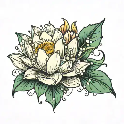 Water Lily Lily Of The Valley