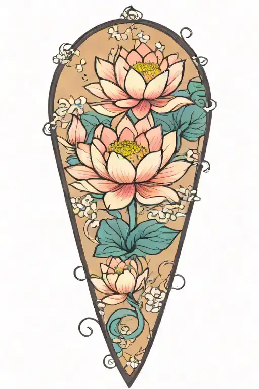 Lotus Blooming In Moonlight