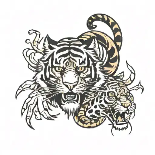 Tiger And Scorpion