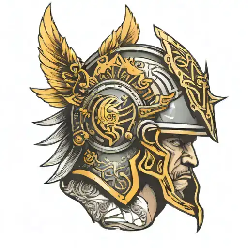 Warrior Helmet Adorned