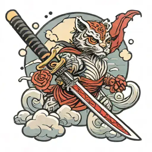 Cloud Saber Katana Sword