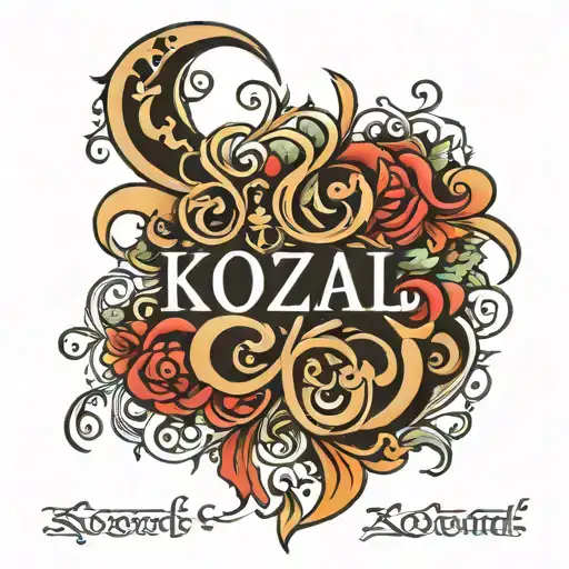 Kozal Written In Polish Script Writing