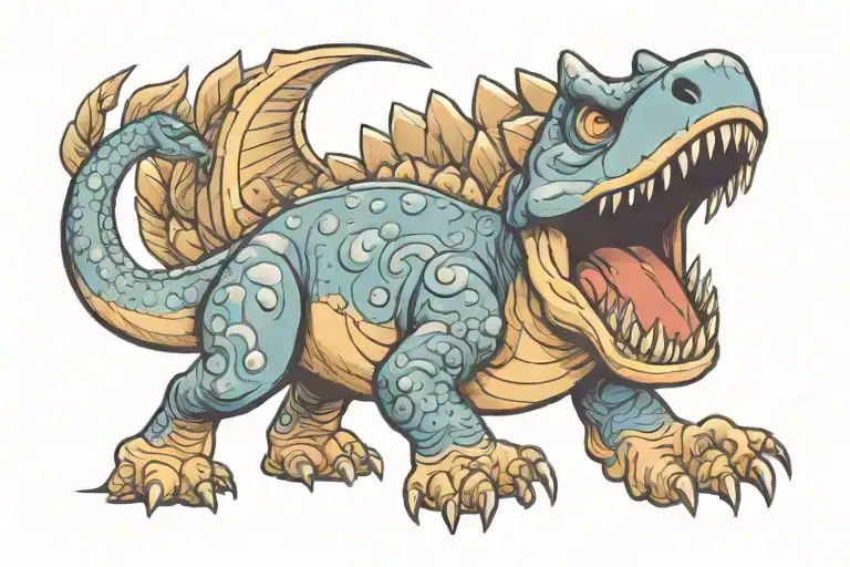 Child's Blue Dinosaur