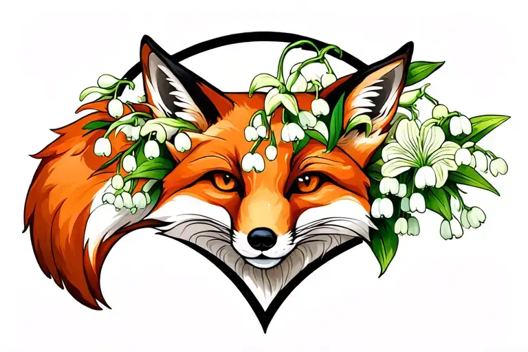 Fox And Lily Of The Valley