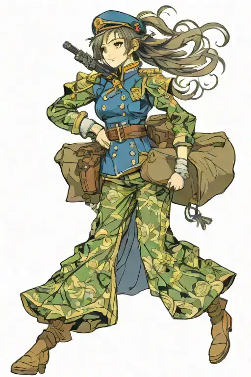 Anime Girl In Historic Military Uniform