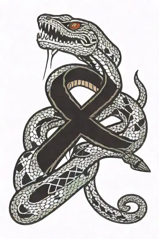 Ak-47 Snake Wrapped Around It