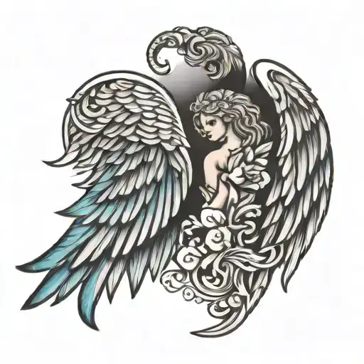 Under The Wing Of An Angel Wing