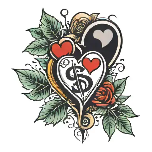 Dollar Sign And Broken Heart