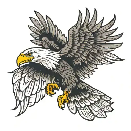 Shoulder In Eagle Flying