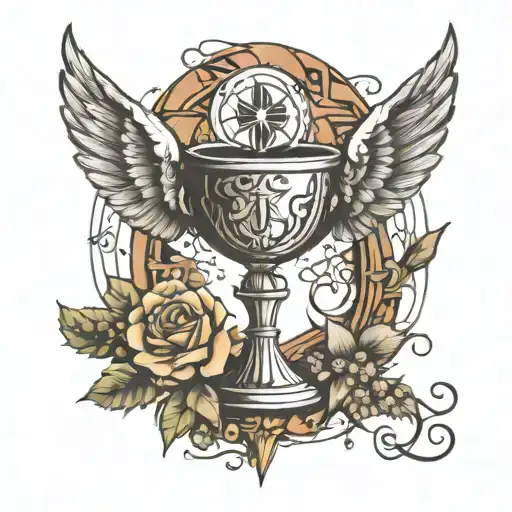 An Abstract Tattoo Of Communion