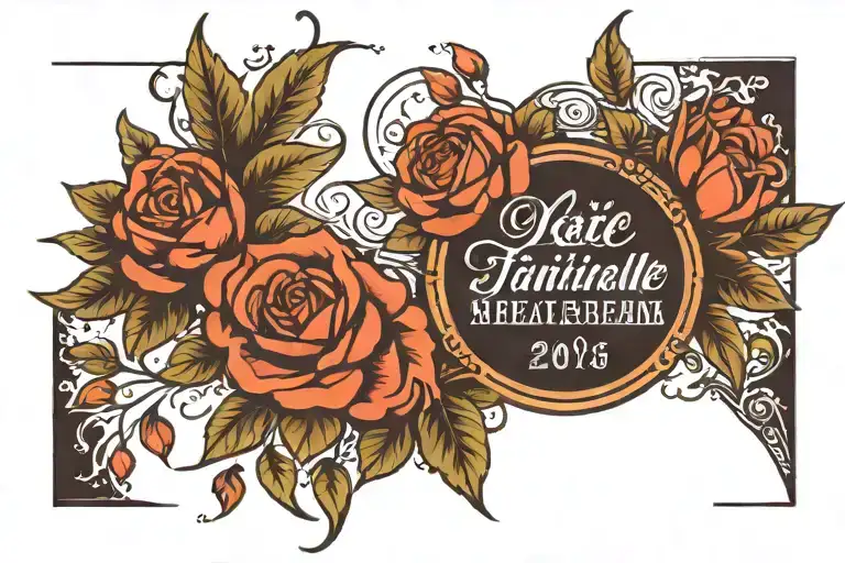 Generate A Small Unique Meaningful Couple Tattoo Designs With A Date And Phrases