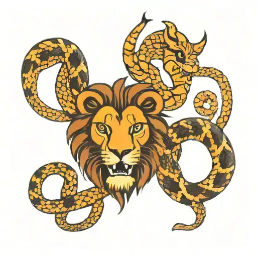 Lion Face And Snake Maine