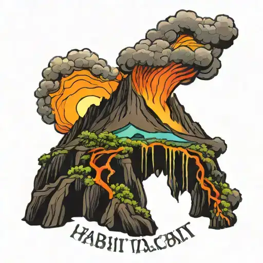 Habitat Tattoo Volcano Hawaii