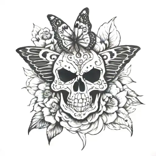 Skull Butterfly Moth