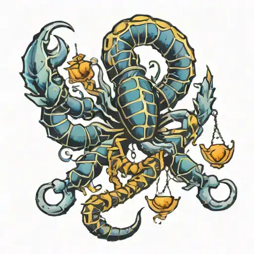 Libra Scale Scorpion