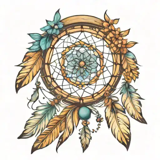 Dream Catcher With Spots For Kids Names