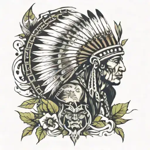 Cherokee Indian Tatoo