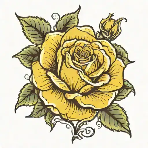 Yellow Rose With The Name Balderson As The Stem Rose