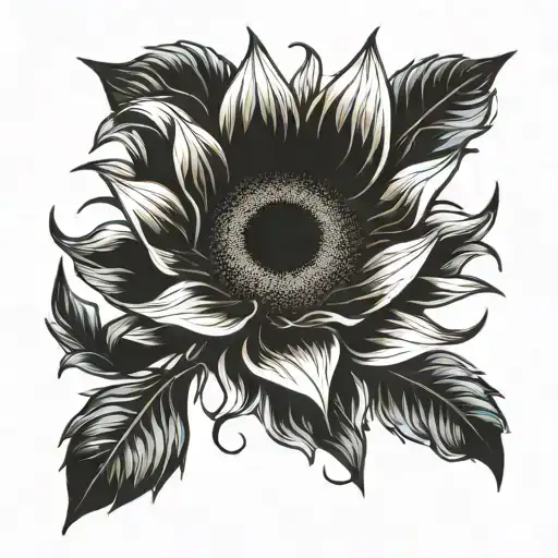 Sunflower Intertwined Representing Strength