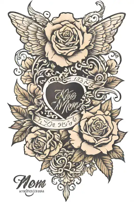 Memorial Tattoo For Mom Written